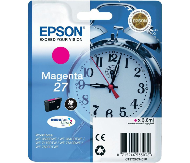 EPSON 27M Magenta 300str. C13T27034012 - 247837 - zdjęcie